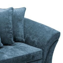 Abakus Direct Farrow Crushed Chenille 3 Seater in Blue - thumbnail 5