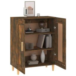 Berkfield Home Sideboard Smoked Oak 69.5x34x90 cm Engineered Wood in Brown - thumbnail 5