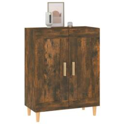 Berkfield Home Sideboard Smoked Oak 69.5x34x90 cm Engineered Wood in Brown - thumbnail 4