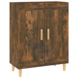 Berkfield Home Sideboard Smoked Oak 69.5x34x90 cm Engineered Wood in Brown - thumbnail 2