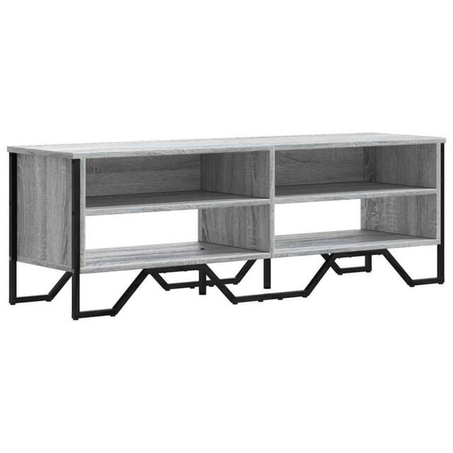 Berkfield Home TV Cabinet Grey Sonoma 122x34x41 cm Engineered Wood - Size: 122 x 34 x 41 cm - image 1