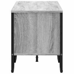 Berkfield Home TV Cabinet Grey Sonoma 122x34x41 cm Engineered Wood - Size: 122 x 34 x 41 cm - thumbnail 5