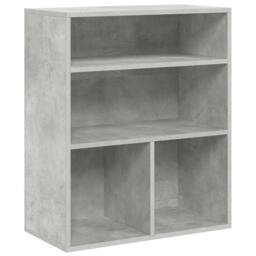 Berkfield Home Decorative Book Cabinet Concrete Grey 60x30x71.5 cm Engineered Wood - thumbnail 3