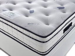 Somnior Silvercare 25cm Hybrid Bonnell Sprung Medium Firm Mattress in White - Size: Single - thumbnail 2