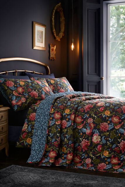 Dreams & Drapes 'Bejewelled' 100% Cotton Quilted Bedspread in Navy - image 1