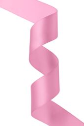 Neel Blue Double Sided Satin Polyester Ribbon Roll, 40mm x 10 Metres in Baby Pink - thumbnail 3