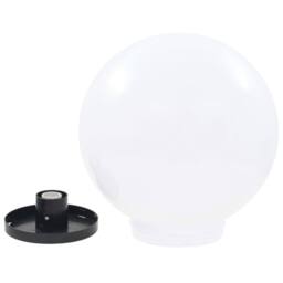 Berkfield Home LED Bowl Lamps 4 pcs Spherical 40 cm PMMA in White - thumbnail 5