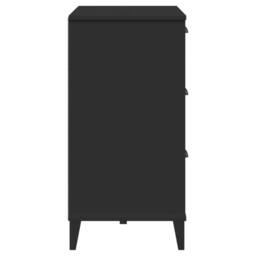 Berkfield Home Sideboard VIKEN Black 80x40x80 cm Engineered Wood - Size: 80 x 40 x 80 cm - thumbnail 7