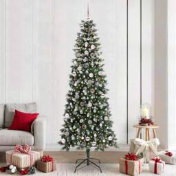 Berkfield Home Artificial Christmas Tree with 300 LEDs Green 96 x 96 x 240 cm