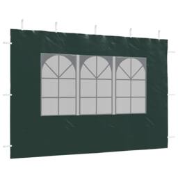 Berkfield Home Party Tent Sidewall 2 pcs with Window PE Green - thumbnail 8