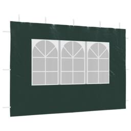 Berkfield Home Party Tent Sidewall 2 pcs with Window PE Green - thumbnail 6