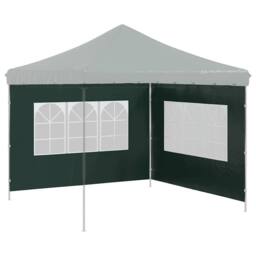 Berkfield Home Party Tent Sidewall 2 pcs with Window PE Green - thumbnail 5