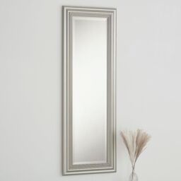 Yearn Mirrors Silvery Champagne dressing Mirror 128.5x44.5cm in Silver - Size: 128.5x44.5 cm - thumbnail 1