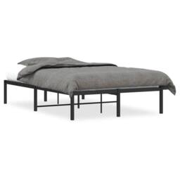 Berkfield Home Metal Bed Frame Black 120x190 cm Small Double - thumbnail 3