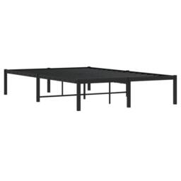 Berkfield Home Metal Bed Frame Black 120x190 cm Small Double - thumbnail 7