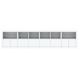Berkfield Home Sideboard with LED Lights White 283x37x67 cm - Size: 283 x 37 x 67 cm - thumbnail 7