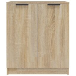 Berkfield Home Sideboards 2 pcs Sonoma Oak 60x30x70 cm Engineered Wood in Brown - Size: 60 x 30 x 70 cm - thumbnail 4