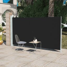 Berkfield Home Patio Terrace Side awning 160 x 300 cm Black - thumbnail 1