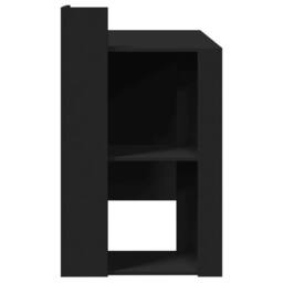 Berkfield Home Office Desk Black 103.5x56.5x94 cm Engineered Wood - thumbnail 5