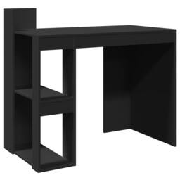 Berkfield Home Office Desk Black 103.5x56.5x94 cm Engineered Wood - thumbnail 1