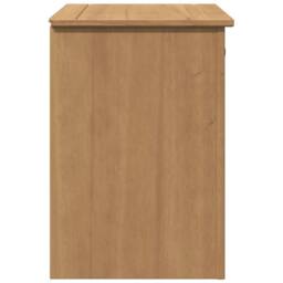 Berkfield Home Beautiful Bedside Cabinet Panama 46x40x57 cm Solid Wood Pine in Brown - Size: 46 x 40 x 57 cm - thumbnail 6