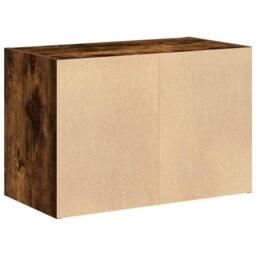 Berkfield Home Cabinet with 2 Drawers Smoked Oak 60x31x40 cm Engineered Wood in Brown - Size: 60 x 31 x 40 cm - thumbnail 7