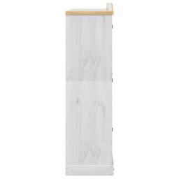 Berkfield Home Wardrobe Corona White 151.5x52x186 cm Solid Wood Pine - thumbnail 5