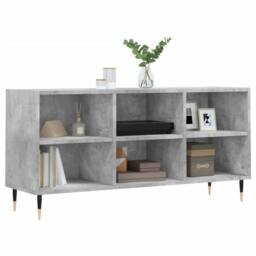 Berkfield Home TV Cabinet Concrete Grey 103.5x30x50 cm Engineered Wood - thumbnail 1