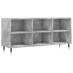 Berkfield Home TV Cabinet Concrete Grey 103.5x30x50 cm Engineered Wood - thumbnail 3