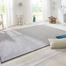 THE RUGS Wolly Tufted Wool Look Rug Soft Durable Synthetic Pile Design in Grey - Size: 80 cm x 150 cm - thumbnail 4