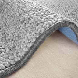 THE RUGS Wolly Tufted Wool Look Rug Soft Durable Synthetic Pile Design in Grey - Size: 80 cm x 150 cm - thumbnail 2