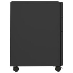 Berkfield Home Mobile File Cabinet Anthracite 30x45x59 cm Steel in Black - Size: 30 x 45 x 59 cm - thumbnail 3