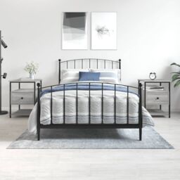 Berkfield Home Bedside Cabinets 2 pcs Grey Sonoma 40x42x56 cm Engineered Wood - Size: 40 x 42 x 56 cm - thumbnail 1