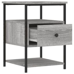 Berkfield Home Bedside Cabinets 2 pcs Grey Sonoma 40x42x56 cm Engineered Wood - Size: 40 x 42 x 56 cm - thumbnail 6