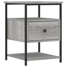 Berkfield Home Bedside Cabinets 2 pcs Grey Sonoma 40x42x56 cm Engineered Wood - Size: 40 x 42 x 56 cm - thumbnail 3