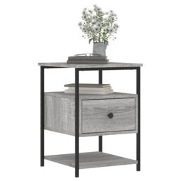 Berkfield Home Bedside Cabinets 2 pcs Grey Sonoma 40x42x56 cm Engineered Wood - Size: 40 x 42 x 56 cm - thumbnail 4