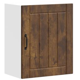 Berkfield Home Kitchen Wall Cabinet Lucca Smoked Oak Engineered Wood in Brown - thumbnail 2