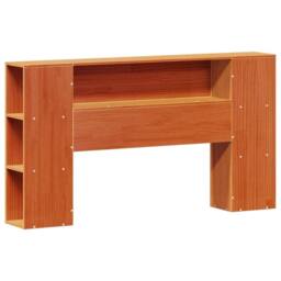 Berkfield Home Decorative Bookcase Bed without Mattress Wax Brown 140x190cm Soli - Size: 140x190 cm - thumbnail 7
