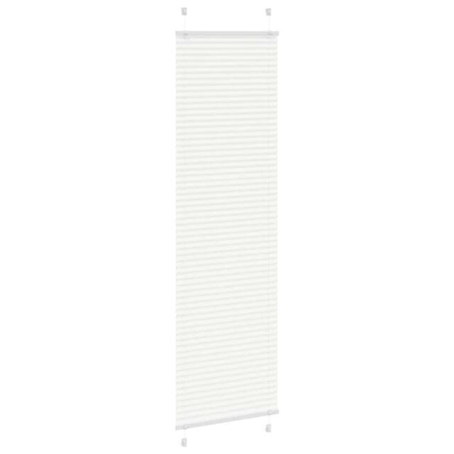 Berkfield Home Pleated Blind White 60x200 cm Fabric Width 59.4 cm Polyester - image 1
