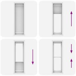 Berkfield Home Pleated Blind White 60x200 cm Fabric Width 59.4 cm Polyester - thumbnail 7