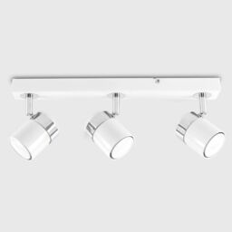 ValueLights Rosie Spotlight 3 Way White Ceiling Bar Spotlight - thumbnail 2