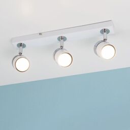 ValueLights Rosie Spotlight 3 Way White Ceiling Bar Spotlight - thumbnail 5