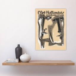 "Artery8 Contemporary Dutch Art Book Cover Leo Gestel Wall Art Poster Print in Beige - Size: W12"" x H16""" - thumbnail 4