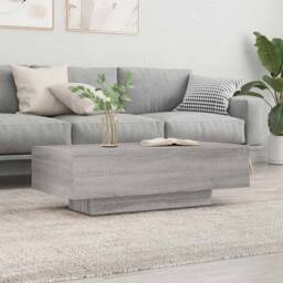 Berkfield Home Modern Coffee Table Grey Sonoma 100x49.5x31 cm Engineered Wood - thumbnail 2
