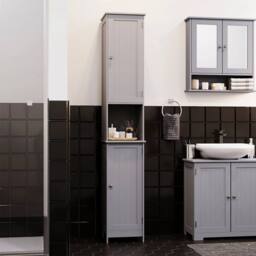 Kelvenix Modern Bathroom Tall Cabinet in Grey - thumbnail 5