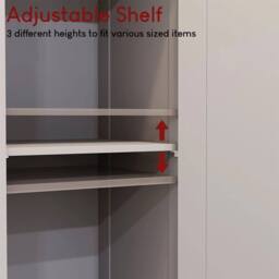 Kelvenix Modern Bathroom Tall Cabinet in Grey - thumbnail 3