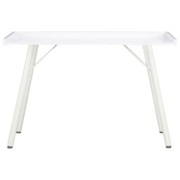 Berkfield Home Desk White 90x50x79 cm - Size: 90 x 50 x 79 cm - thumbnail 2