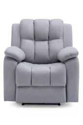 More4Homes Brookline Electric Technology Fabric Auto Recliner USB Lounge Chair in Grey - thumbnail 4