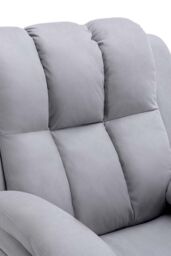 More4Homes Brookline Electric Technology Fabric Auto Recliner USB Lounge Chair in Grey - thumbnail 5