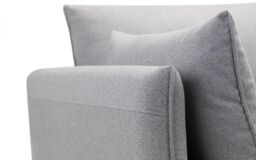 Ashfield Platinum Wool 2 Seater Sofa in Grey - thumbnail 3